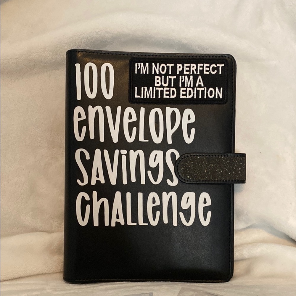 Black 100 Envelope Savings Challenge Binder